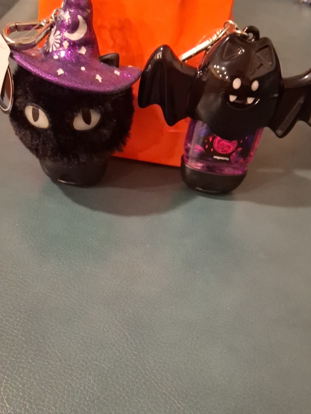 Bath & Body Works Halloween Hand Sanitizer Holder Bag Charms NEW (Set of 2)